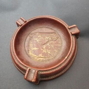 Vtg Syroco Wood Horse Head Profile Ashtray Cigarette Pipe 7"